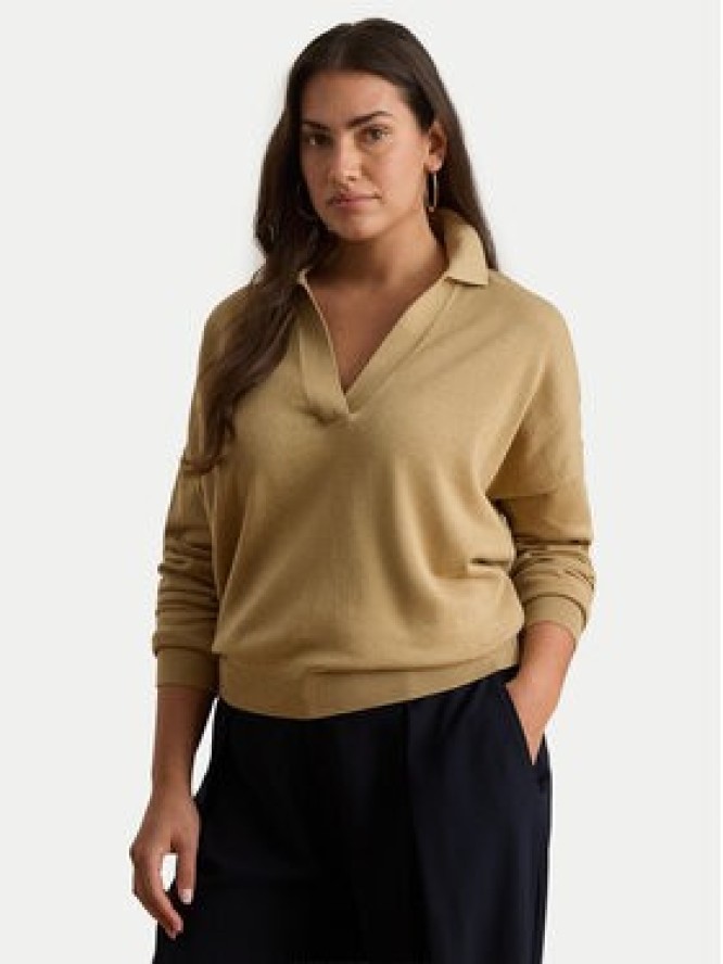 LAUREN RALPH LAUREN Sweter 200P14056004 Beżowy Regular Fit