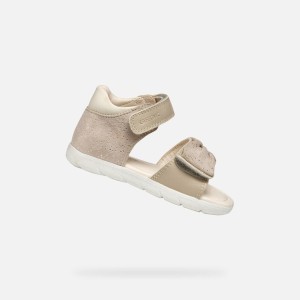 Sandały GEOX B SANDAL ALUL GIRL Beżowy