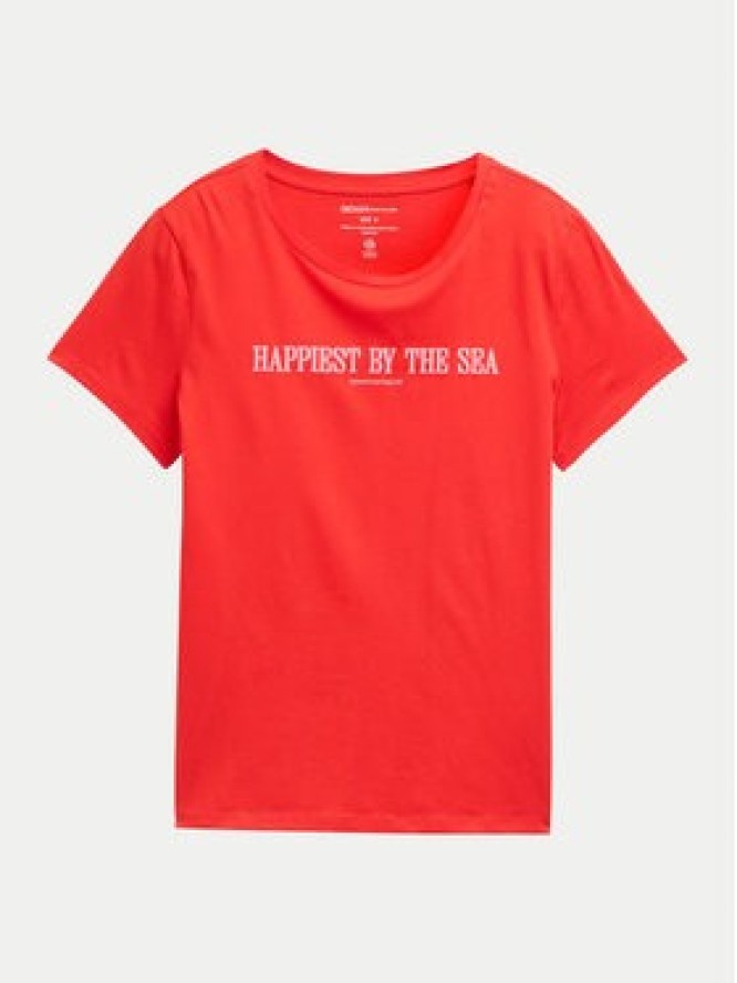 Tom Tailor Denim T-Shirt 1045417 Czerwony Regular Fit