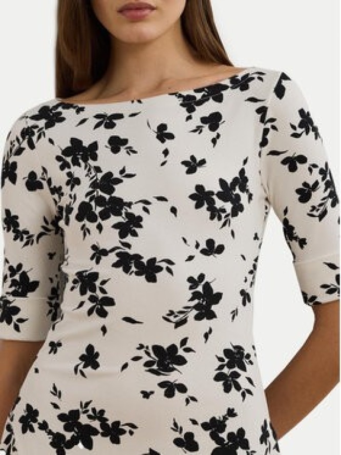 LAUREN RALPH LAUREN Sukienka codzienna 250964093001 Biały Regular Fit