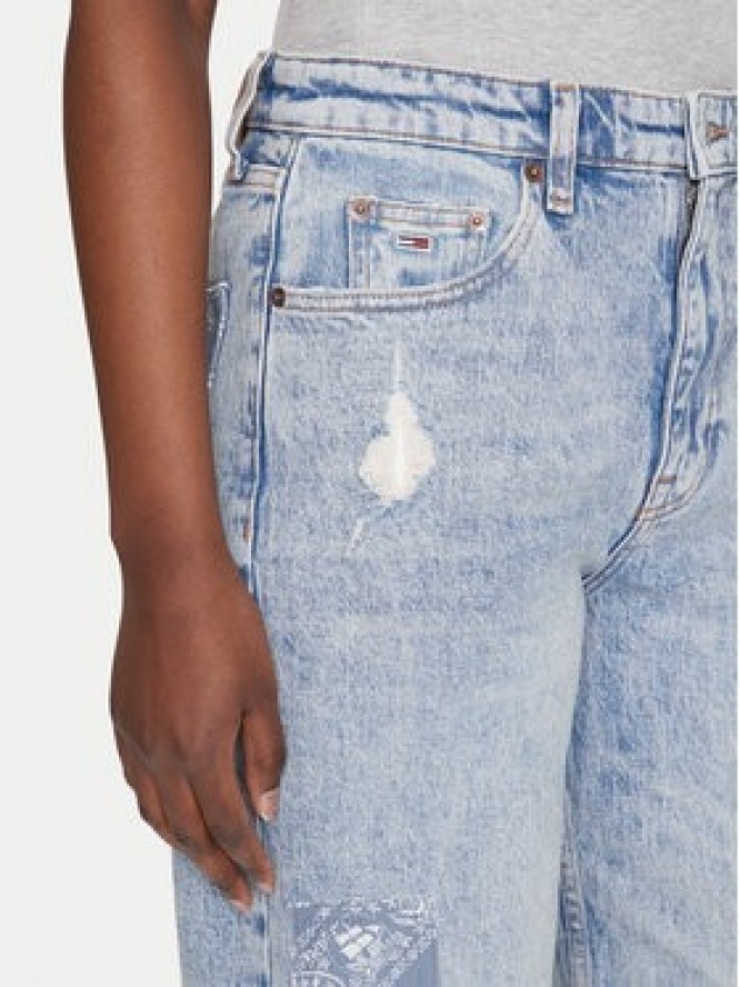 Tommy Jeans Jeansy Layla DW0DW20017 Niebieski Straight Fit