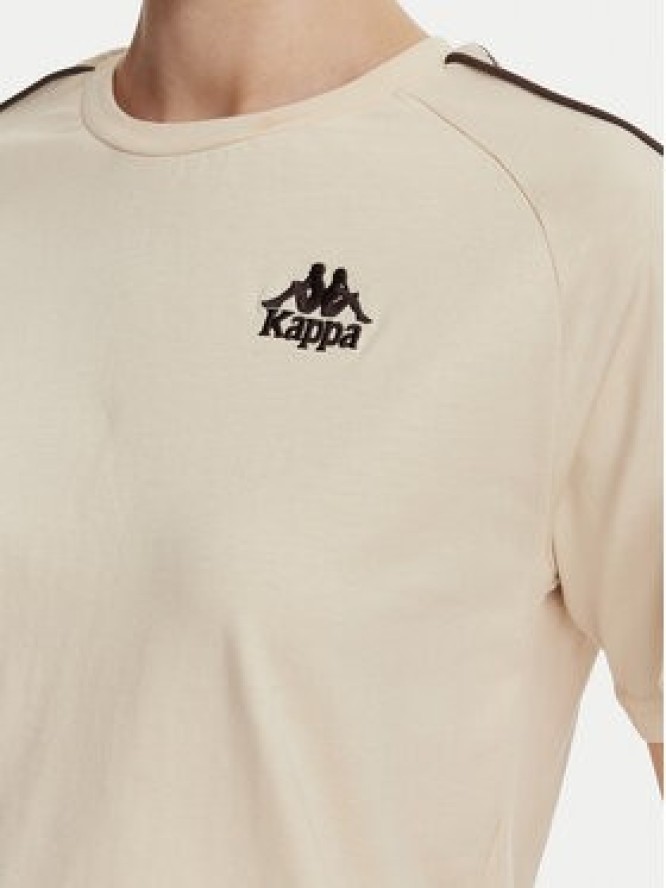 Kappa T-Shirt 371U6WW Beżowy Regular Fit