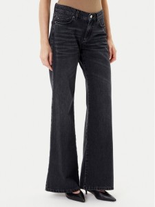 Marella Jeansy 2523186034 Czarny Wide Leg