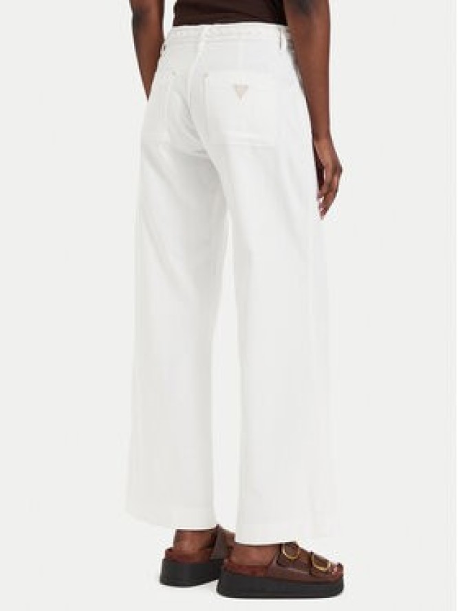 Guess Jeansy W6GB15 W1886 Kremowy Wide Leg