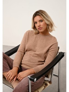Just Cashmere Kaszmirowy sweter "Janice" w kolorze karmelowym rozmiar: M