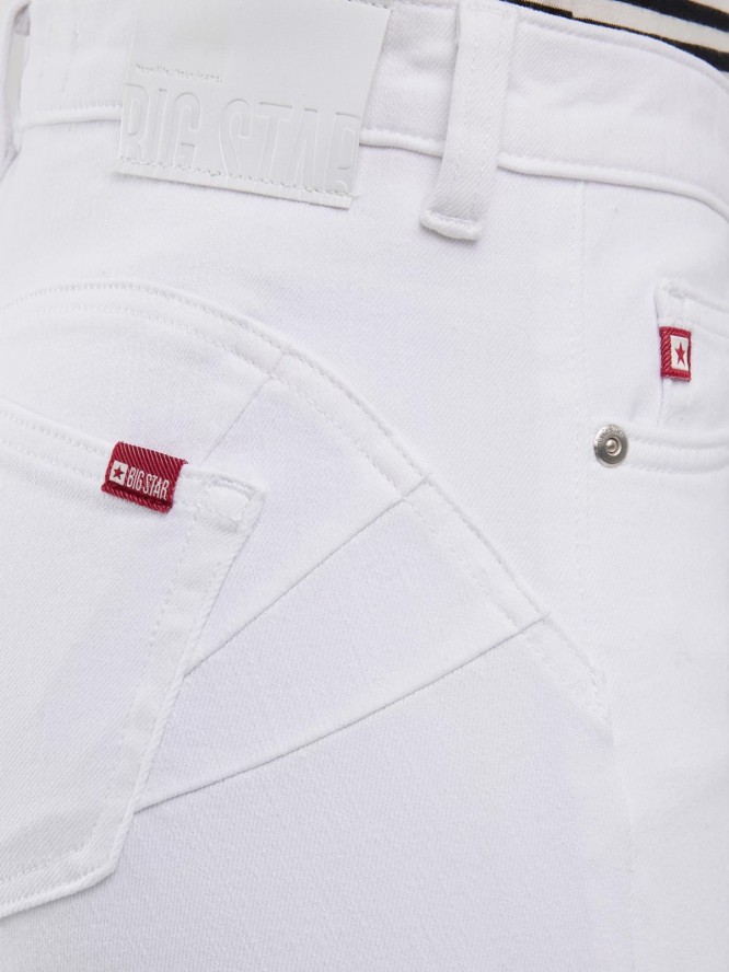 Jeansy damskie push up z wysokim stanem białe Melinda High Waist 101