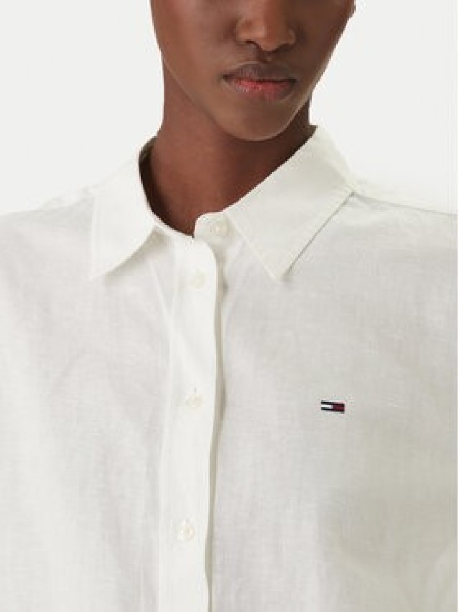 Tommy Jeans Koszula DW0DW22209 Biały Relaxed Fit