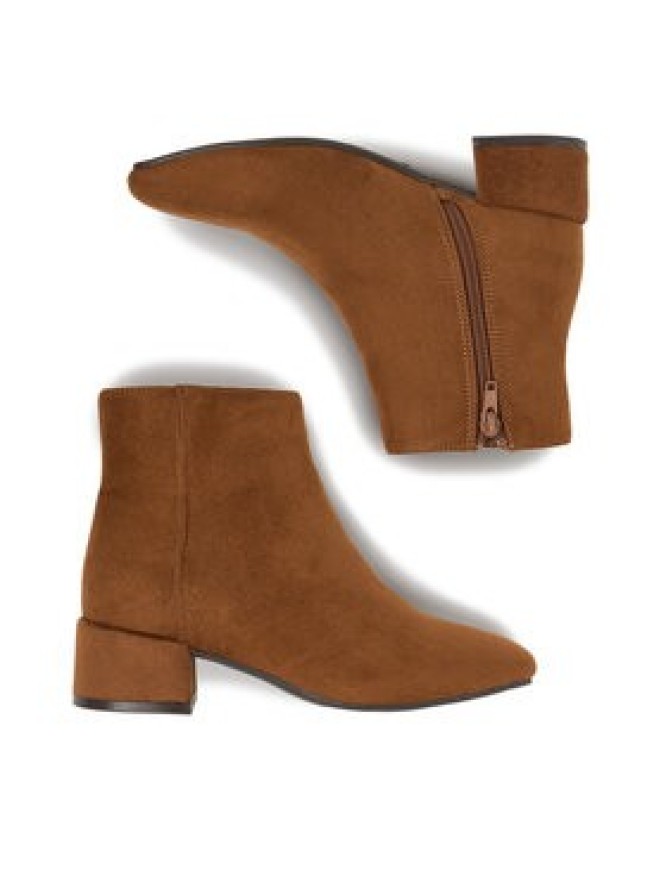 Clara Barson Botki CEO-CD24038-4 Bordowy