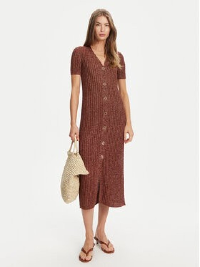 TWINSET Sukienka dzianinowa 251TT3190 Brązowy Slim Fit