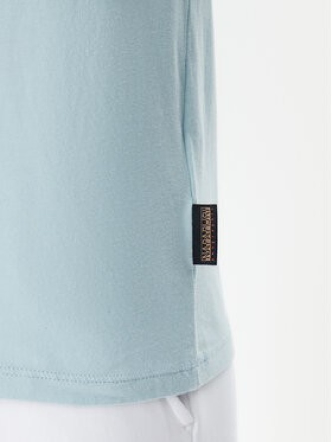 Napapijri T-Shirt S-Nina NP0A4H87 Błękitny Regular Fit