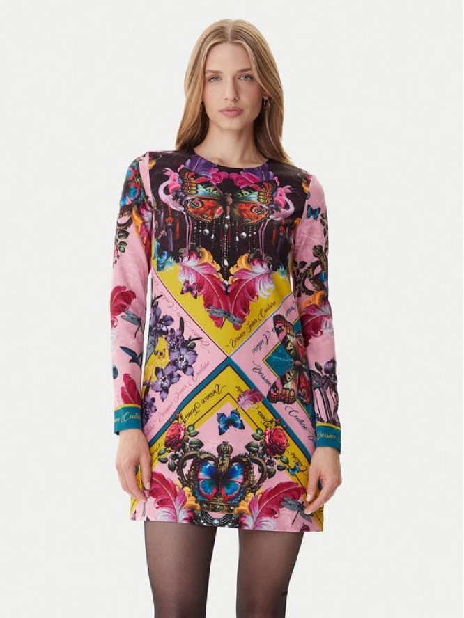 Versace Jeans Couture Sukienka codzienna 79HAO9P1 NS696 Kolorowy Slim Fit