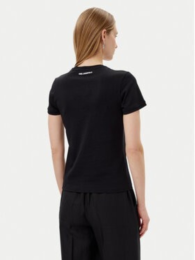 KARL LAGERFELD T-Shirt A2W17112 Czarny Regular Fit