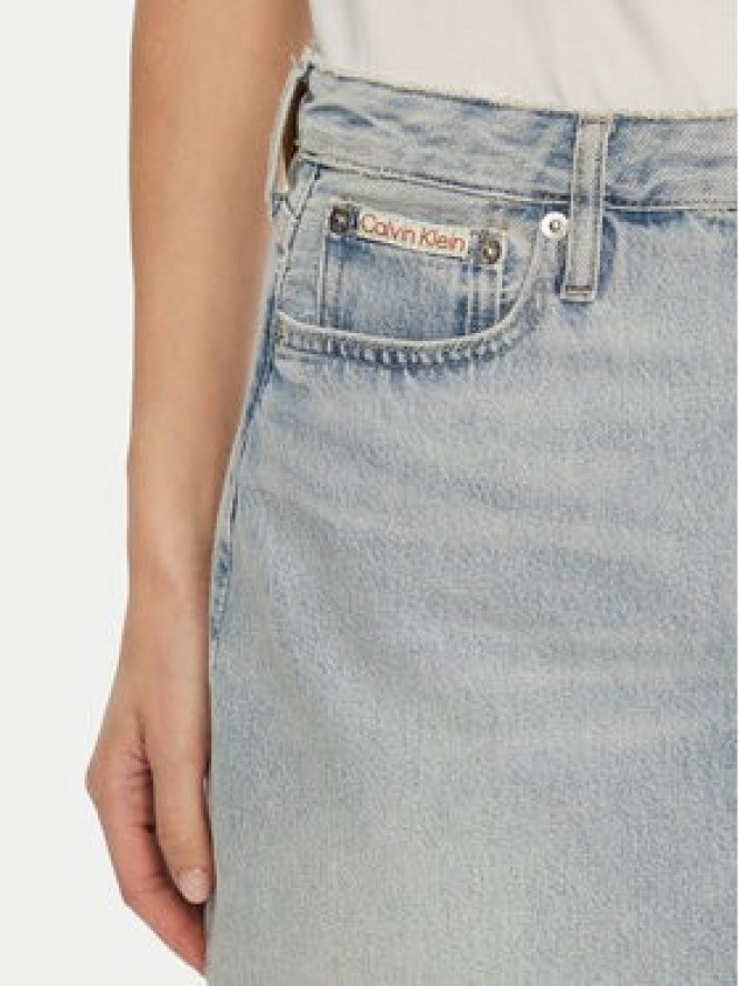 Calvin Klein Jeans Spódnica jeansowa J20J224534 Niebieski Regular Fit