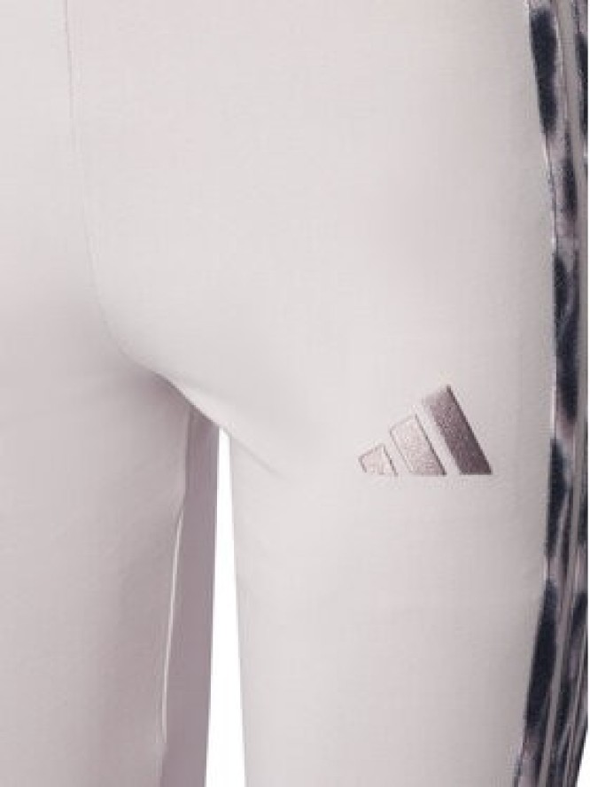 adidas Legginsy Seasonal Essentials Leopard Print KC3883 Fioletowy Slim Fit