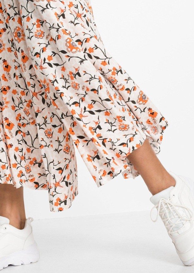 Spodnie palazzo z lejącej wiskozy