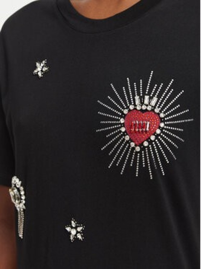 Liu Jo T-Shirt WF6324 J0088 Czarny Regular Fit