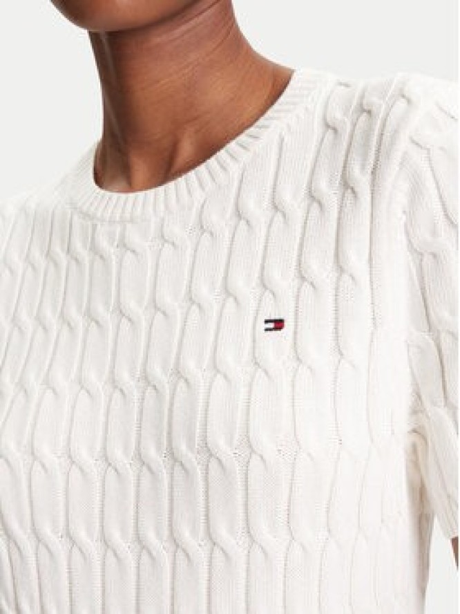 Tommy Hilfiger Sweter WW0WW45656 Écru Regular Fit