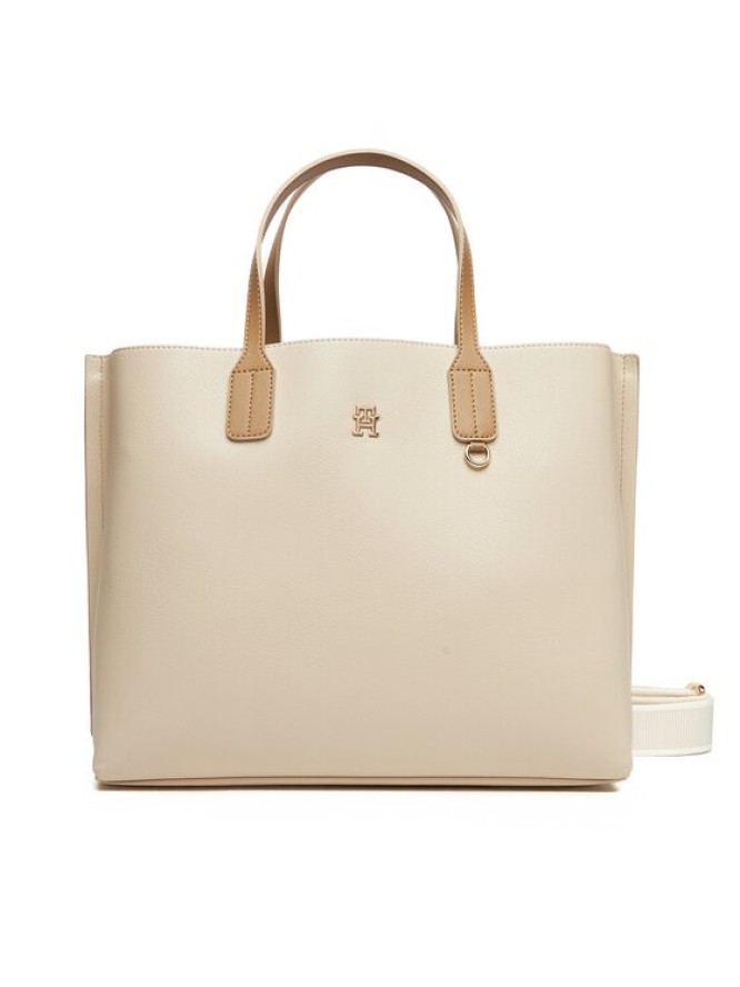 Tommy Hilfiger Torebka Th Distinct Satchel AW0AW17463 Beżowy