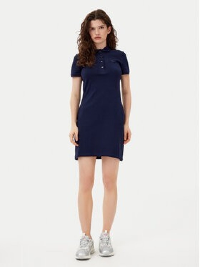 Lacoste Sukienka codzienna EF5473 Granatowy Slim Fit