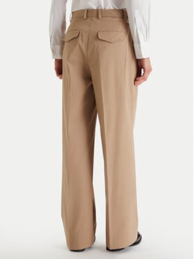 Tommy Hilfiger Spodnie materiałowe WW0WW49471 Beżowy Wide Leg