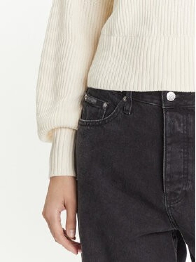 Calvin Klein Jeans Golf LV047D349G Écru Loose Fit