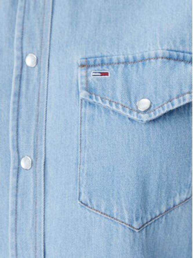 Tommy Jeans Sukienka jeansowa DW0DW20111 Niebieski Regular Fit