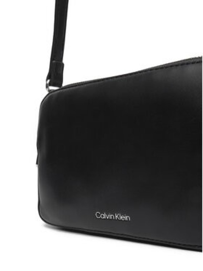Calvin Klein Torebka Webbing Double Strap Camera Bag LV04F3165G Czarny