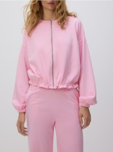 Bluza ze ściągaczem - różowy