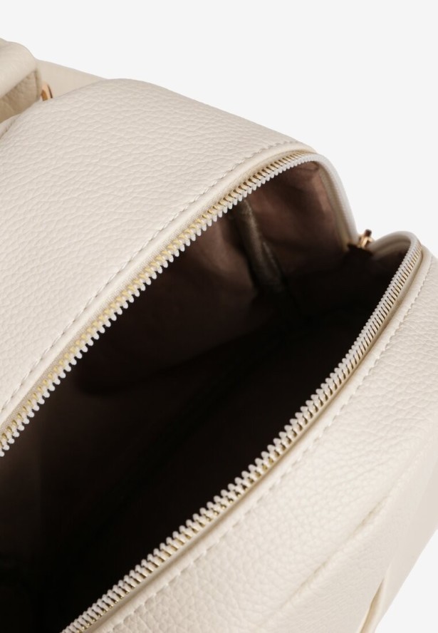 Jasnobeżowy Plecak Ozdobiony Napisem Elimilia