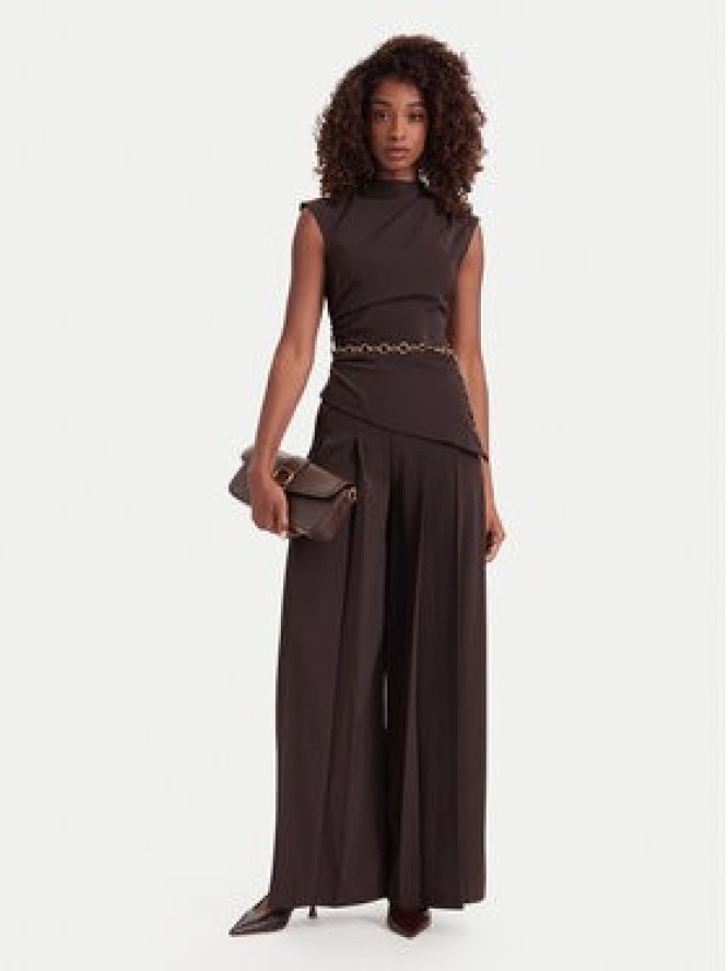 Marciano Guess Spodnie palazzo G6YB12 W3205 Brązowy ciemny Wide Leg