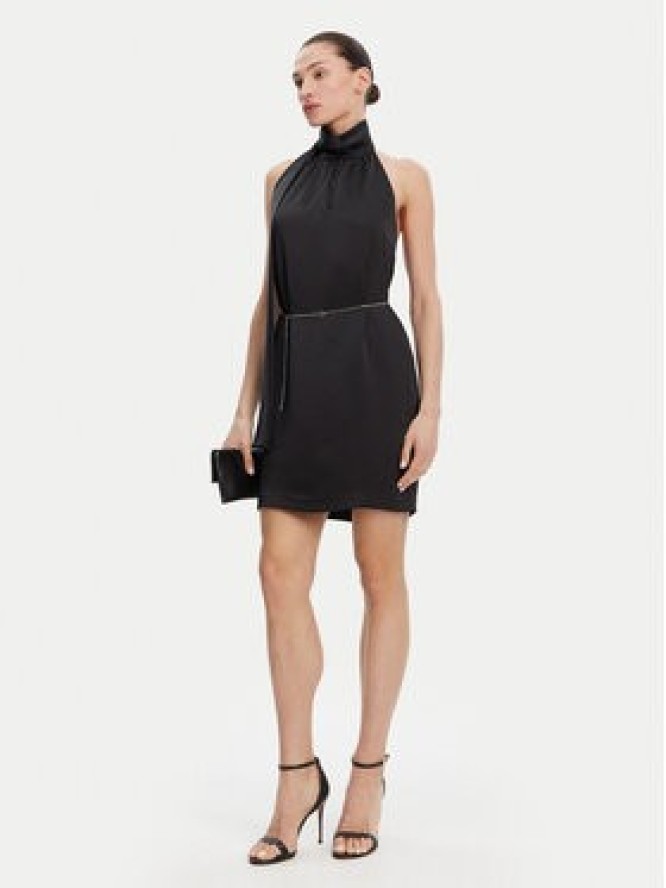 HUGO Sukienka koktajlowa Kinema-1 50536440 Czarny Slim Fit