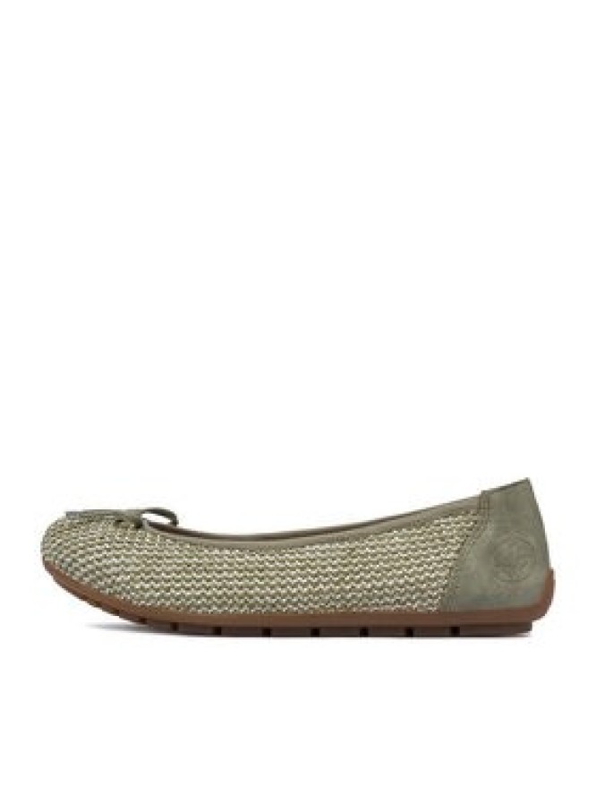 Rieker Baleriny CEO-43850-52 Zielony