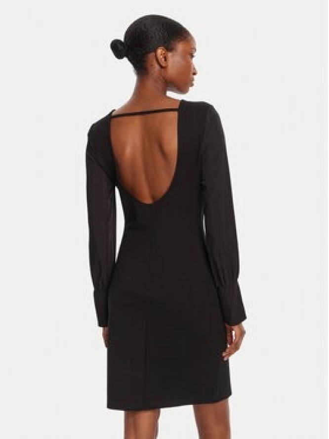 Armani Exchange Sukienka dzianinowa XW000756 AF16136 UC001 Czarny Slim Fit