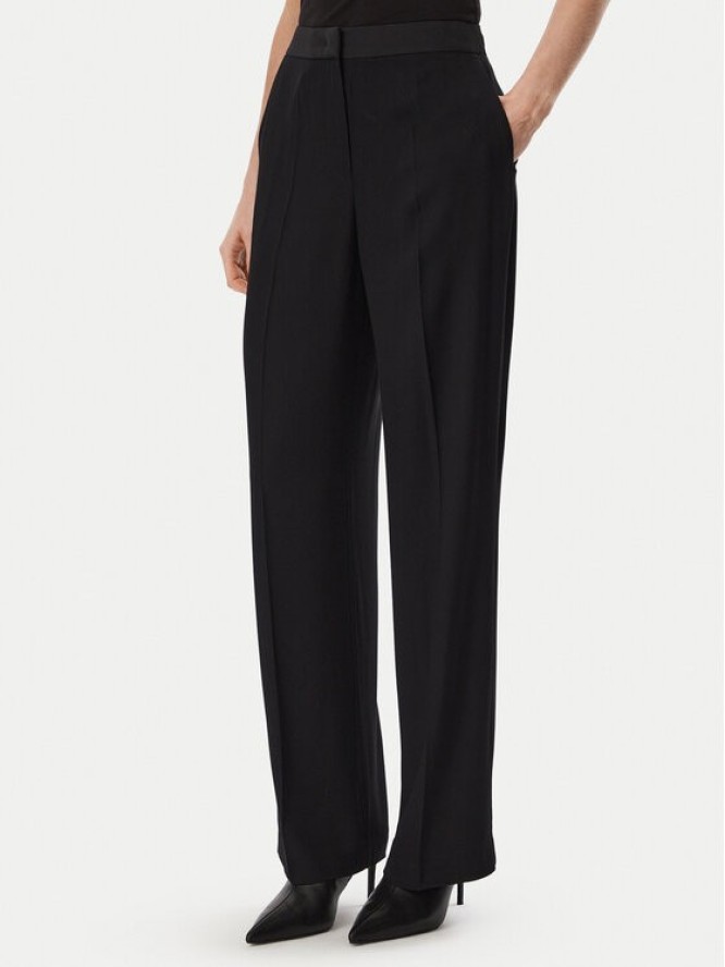 KARL LAGERFELD Spodnie materiałowe B4W10063 Czarny Regular Fit