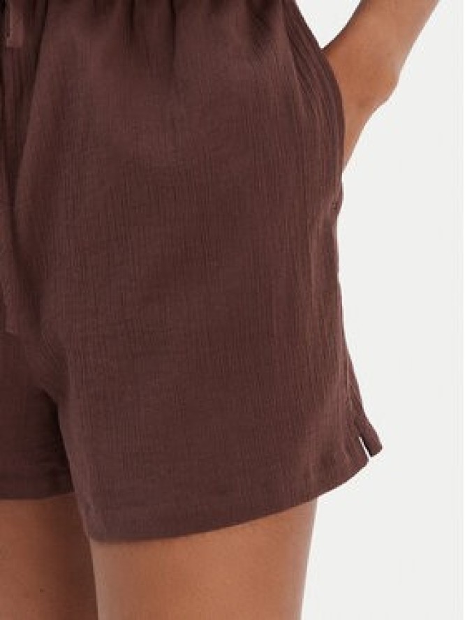 Seafolly Kombinezon Crinkle 55537-PS Brązowy Regular Fit