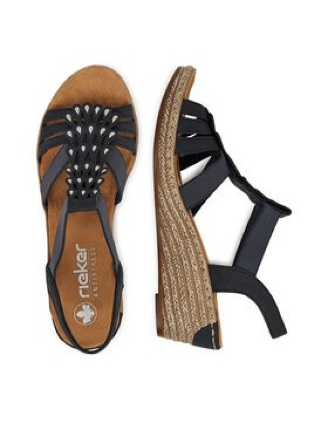 Rieker Sandały 62436-14 Granatowy