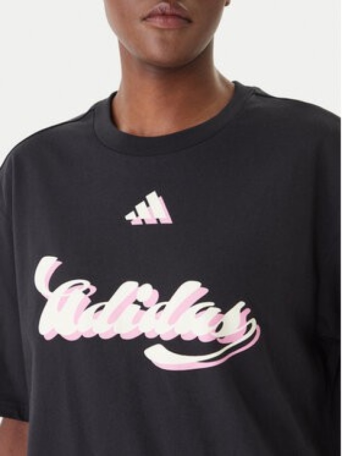 adidas T-Shirt House Of Tiro Graphic KB7170 Czarny Oversize