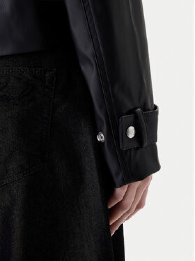 Calvin Klein Jeans Kurtka z imitacji skóry Moto LV047E501G Czarny Regular Fit