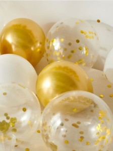 Zestaw balonów 100 pack - złoty