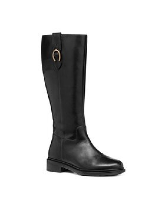 Geox Oficerki D Walk Pleasure D46TGD 00043 C9999 Czarny