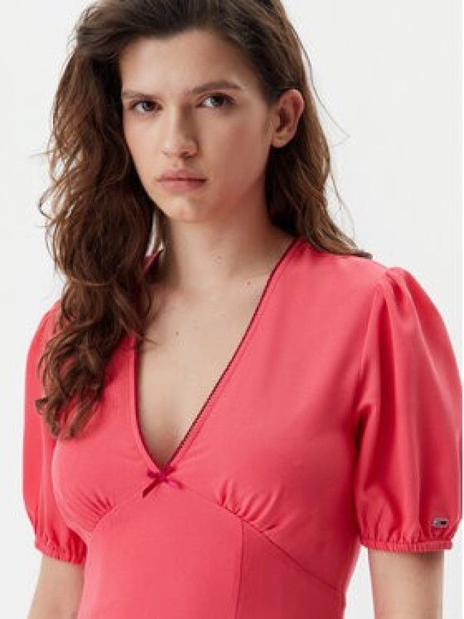 Tommy Jeans Sukienka letnia DW0DW20337 Różowy Regular Fit