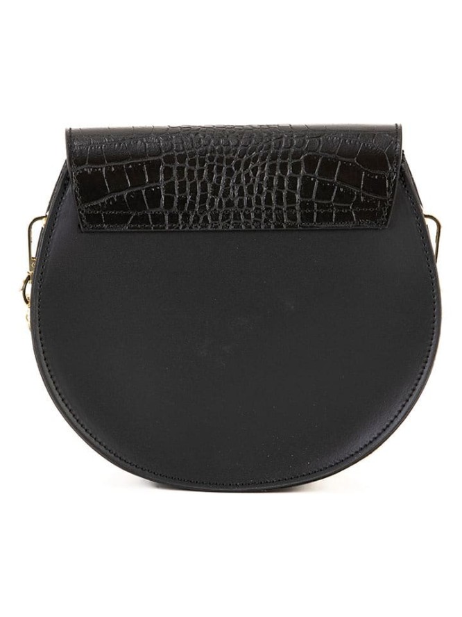 Pia Sassi Skórzana torebka "Cima Carnera" w kolorze czarno-czerwonym - 24 x 18 x 7 cm rozmiar: onesize