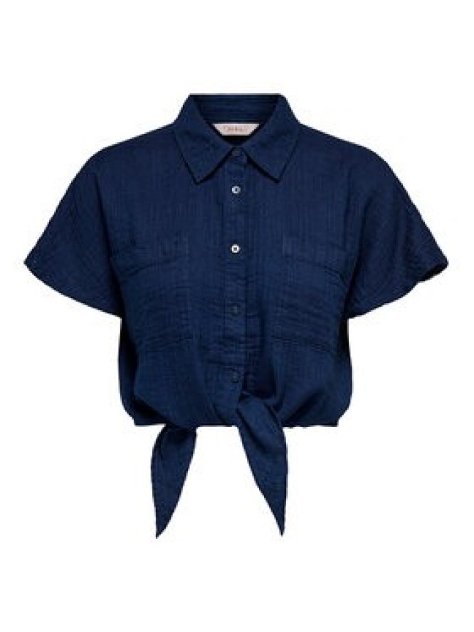 ONLY Koszula Leoni 15367290 Granatowy Regular Fit