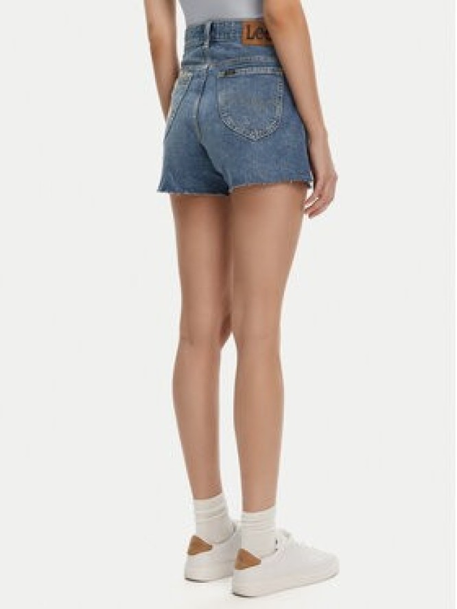 Lee Szorty jeansowe Rider 112363785 Niebieski Straight Fit