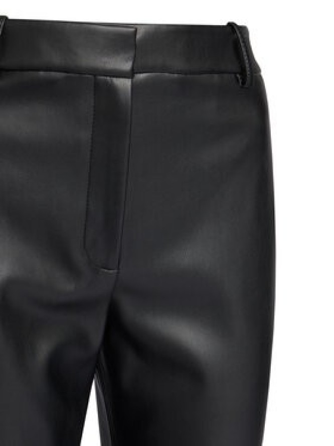 HUGO Spodnie z imitacji skóry Hamunelle-1 50546824 Czarny Flare Fit