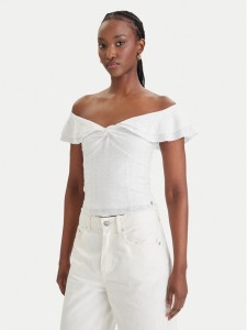 Guess Bluzka W6GP23 K3106 Biały Regular Fit