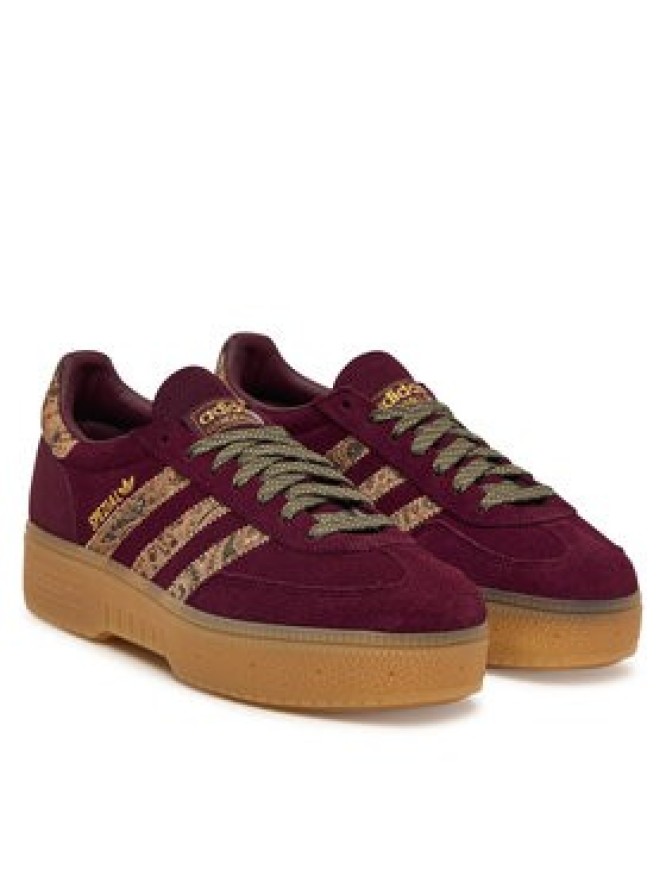 adidas Sneakersy Handball Spezial Bold KH9812 Bordowy