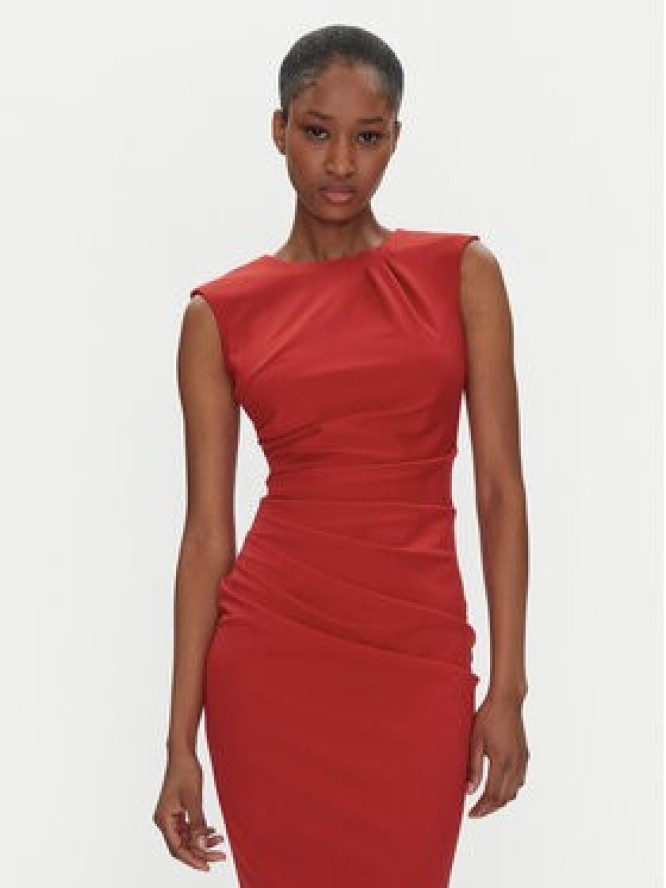 Rinascimento Sukienka koktajlowa CFC0122548003 Czerwony Regular Fit