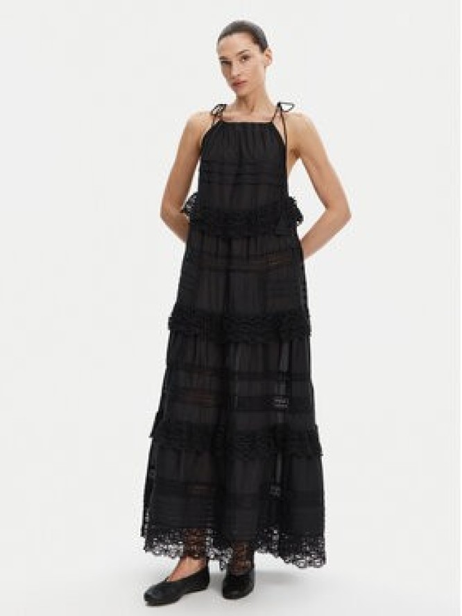 Munthe Sukienka letnia Fuenta 251132225128 Czarny Loose Fit