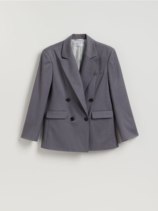 Dwurzędowa marynarka - ciemnoszary